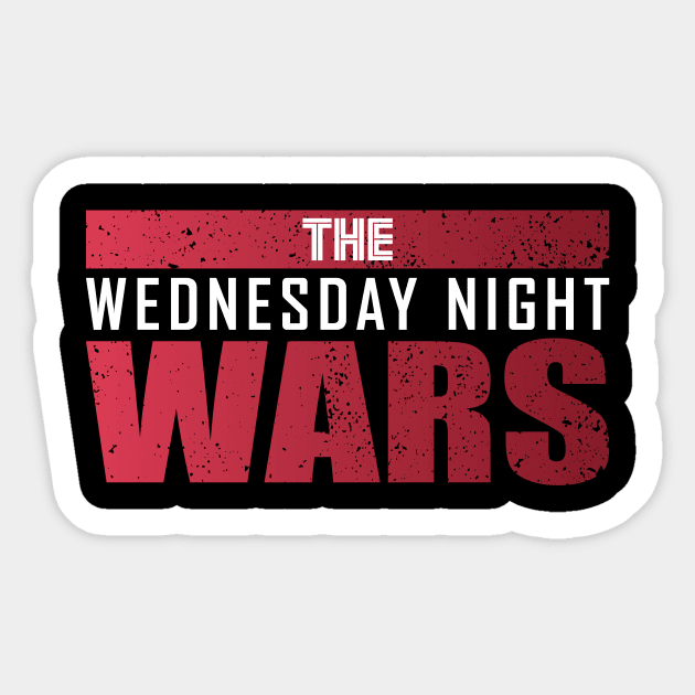 Wrestling - Wednesday Night Wars - (Fed Design) Sticker by Mouthpiece Studios